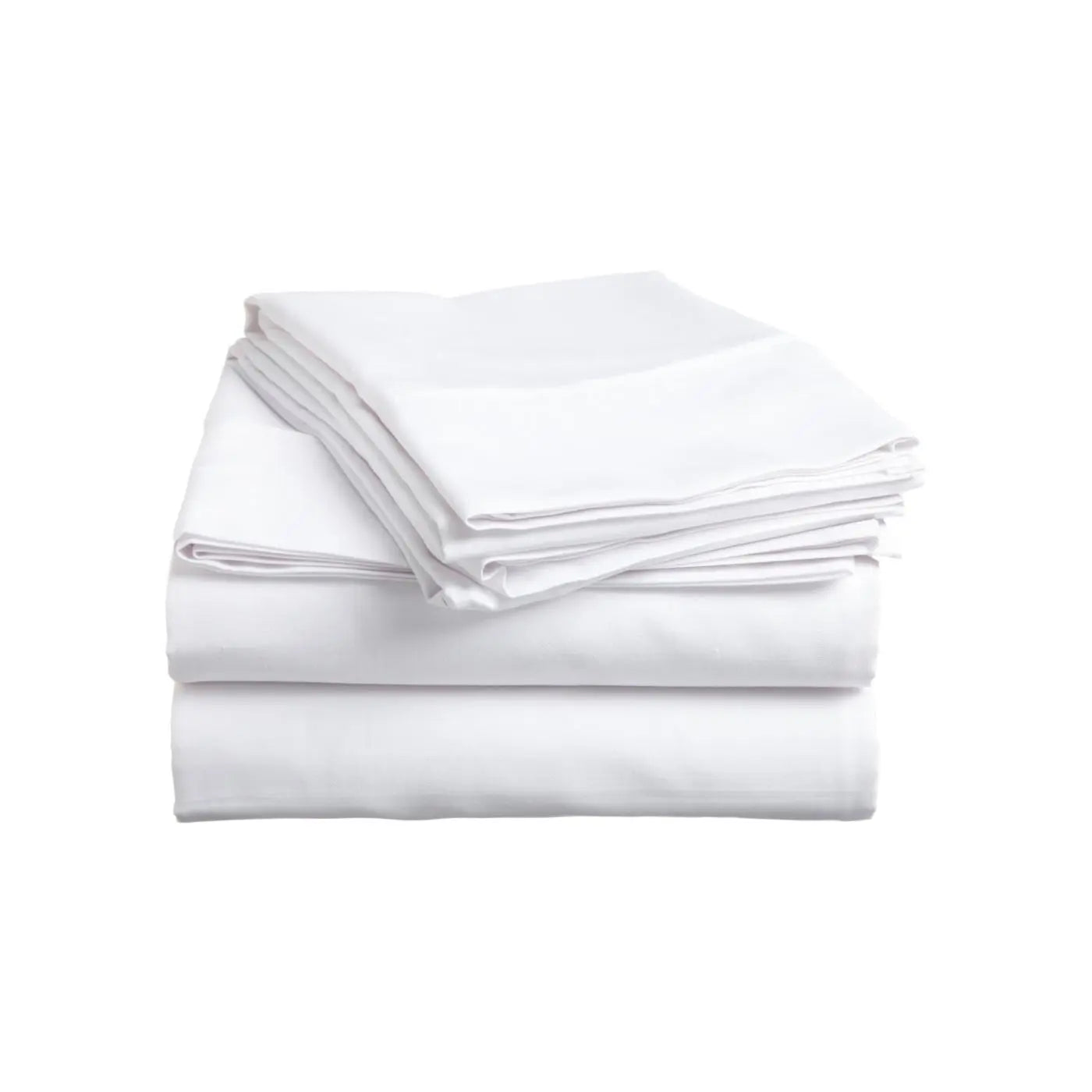 Essentia white organic sheet set isolated